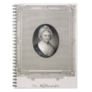 Caderno Espiral Martha Washington, gravado por James Barton Longac