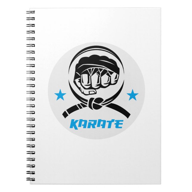 Caderno Espiral Martial Arts Karate Black Belt (Frente)