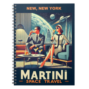 Caderno Espiral Martini Space Posteres de viagens New, Nova York