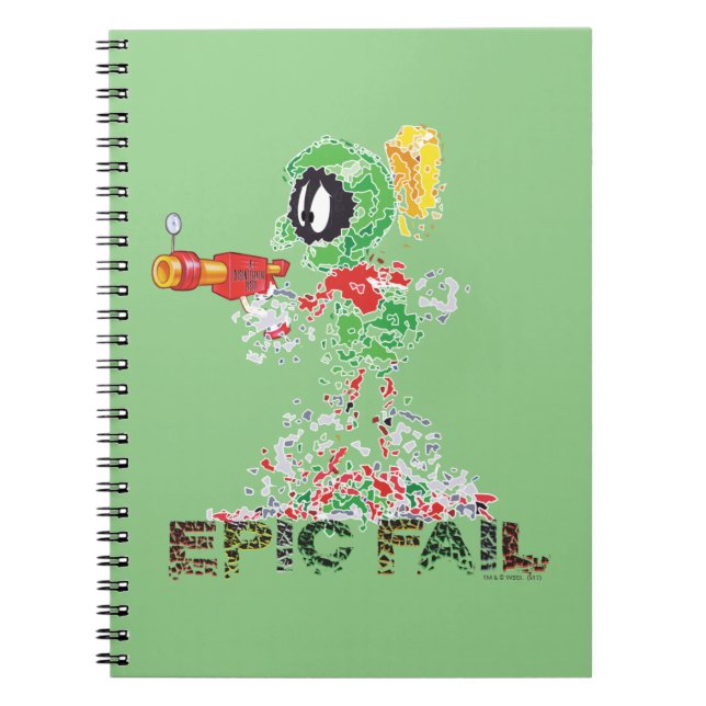 Caderno Espiral MARVIN, O MARTIAN™ Epic Fail (Frente)