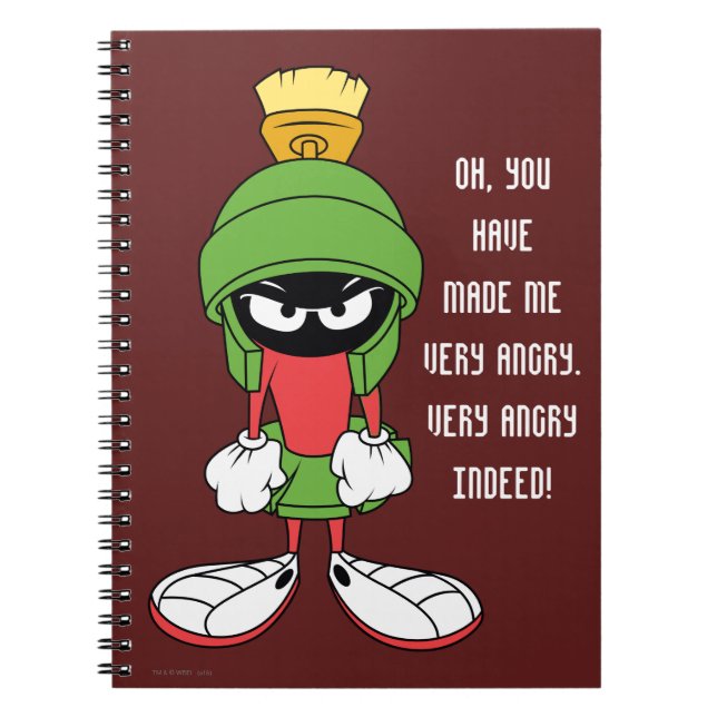 Caderno Espiral MARVIN, O MARTIAN™ Upset (Frente)