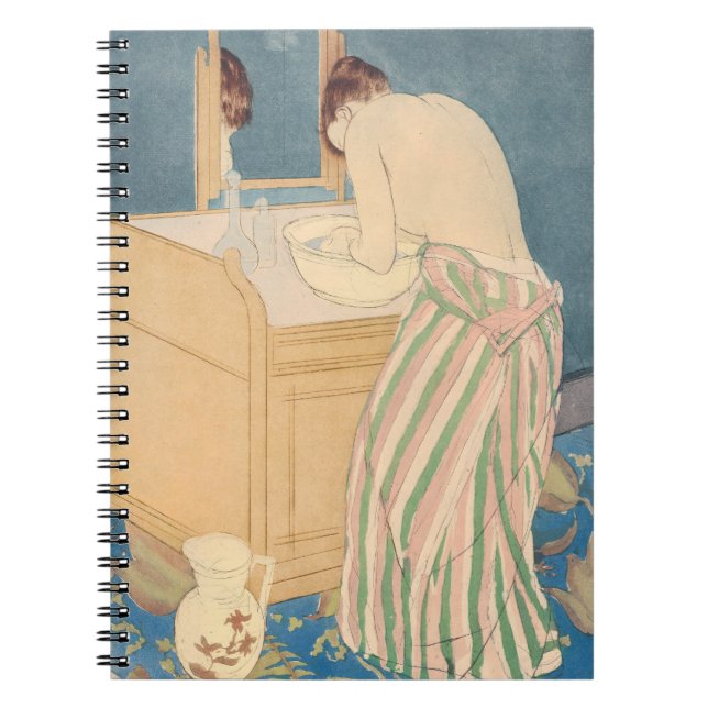 Caderno Espiral Mary Cassatt - Mulher Bathing (Frente)