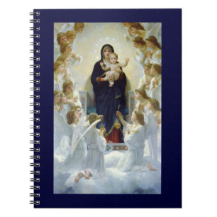 Caderno Espiral Mary com Anjos - Regina Angelorum