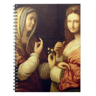 Caderno Espiral Mary e Martha (óleo no painel)