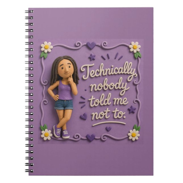 Caderno espiral Mary Malandra (Frente)
