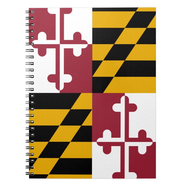 Caderno Espiral Maryland Flag (Frente)