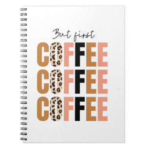 Caderno Espiral Mas Primeiro, Caneca de Café – Motivação Clássica
