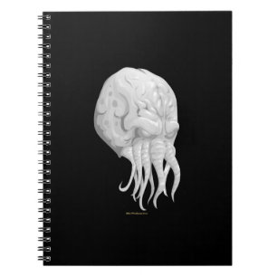 Caderno Espiral Máscara de Cthulhu do pulso aleatório