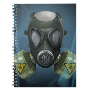 Caderno Espiral Máscara de gás BioHazard