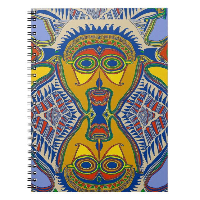 Caderno Espiral Máscara Tribal Shaman (Frente)