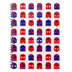 Caderno Espiral máscaras lucha libre