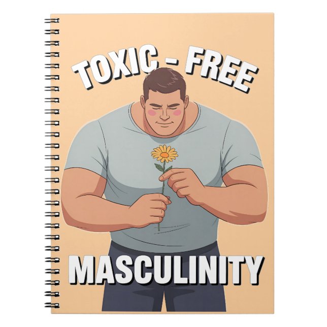 Caderno Espiral Masculinidade Frágil e Sem Toxicidade (Frente)