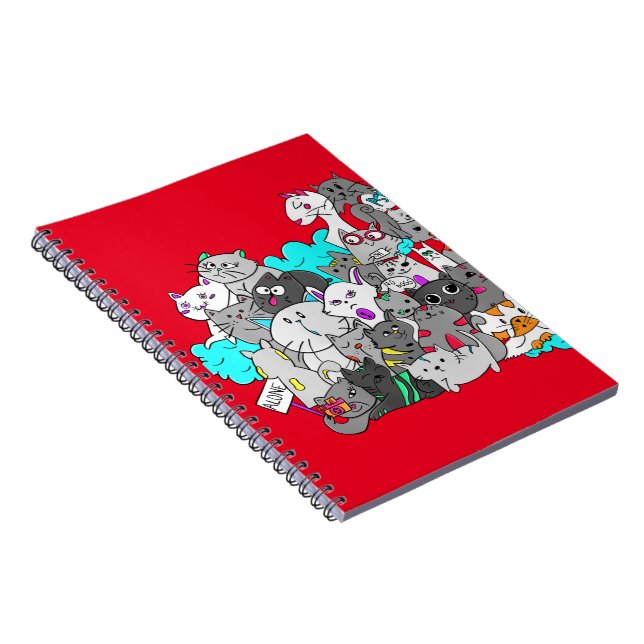 Caderno Espiral Mashup de Kitten (Lado Direito)
