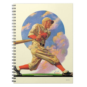 Caderno Espiral Massa do basebol