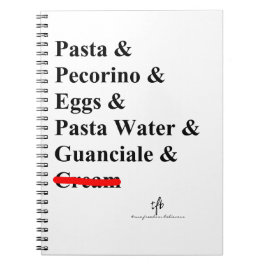 Caderno Espiral Massas alimentícias Carbonara