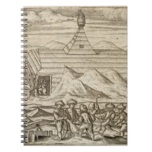 Caderno Espiral Matança do grupo e ursos do descascamento, fora d