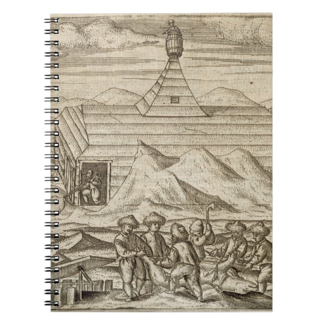 Caderno Espiral Matança do grupo e ursos do descascamento, fora da (Frente)