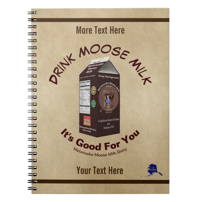 Caderno Espiral Matanuska Moose Milk (Frente)