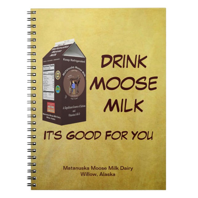 Caderno Espiral Matanuska Moose Milk (Frente)