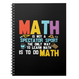 Caderno Espiral Matemática De Professores De Matemática Não É