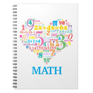 Caderno Espiral Matemática do Coração