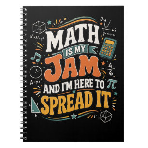 Caderno Espiral Matemática é Minha Paixão Estou Aqui para Comparti