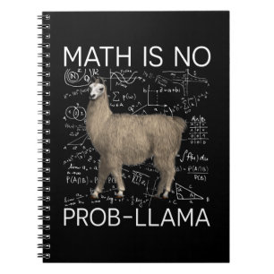 Caderno Espiral Matemática não é Prob-Llama - Professor de Mate