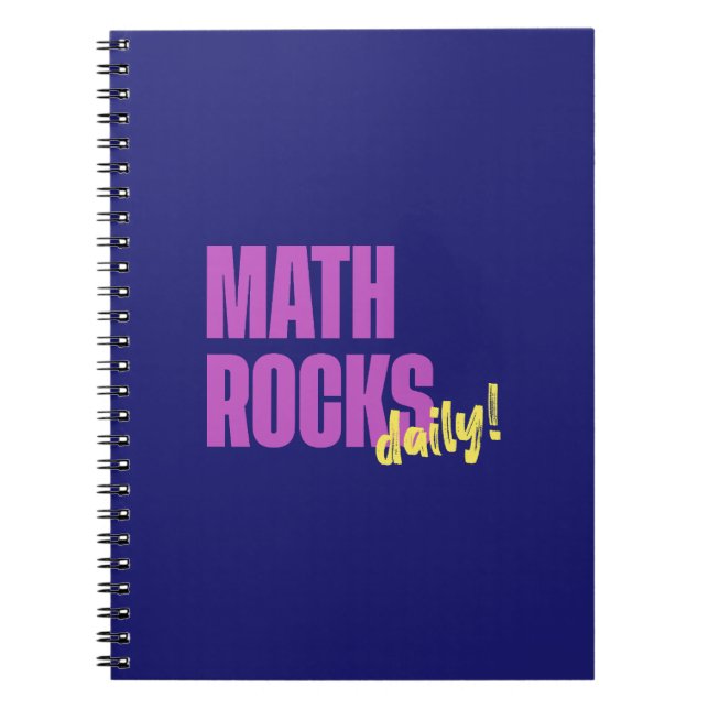 Caderno Espiral Math Rocks Diário (Frente)
