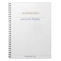 Mathematics Notebook – Minimal Academic Edition