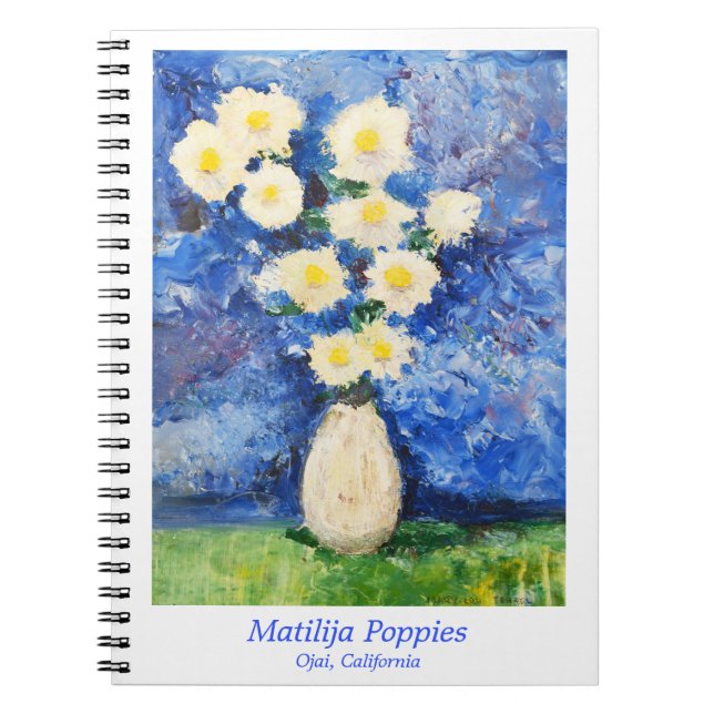 Caderno Espiral Matilija Poppies Notebook (Frente)
