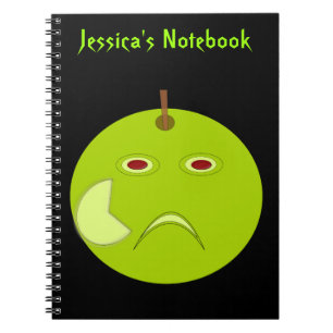 Caderno Espiral Mau Apple com notebook personalizado com cicatriz