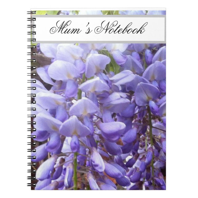 Caderno Espiral Mauve, Notebook Purple Wisteria (Frente)