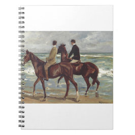 Caderno Espiral Max Liebermann: Dois Cavaleiros na Arte da Praia
