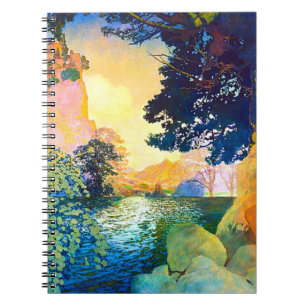 Caderno Espiral Maxfield Parrish Dream Castle