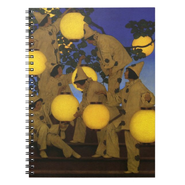 Caderno Espiral Maxfield Parrish Os Portadores de Lanternas 1908 V (Frente)