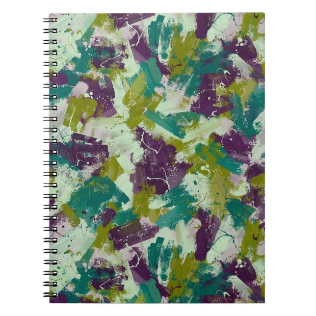 Caderno Espiral Maximalist Paint Splatters (Frente)