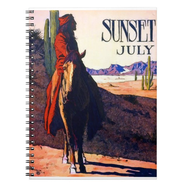 Caderno Espiral Maynard Dixon Sunset julho (Frente)