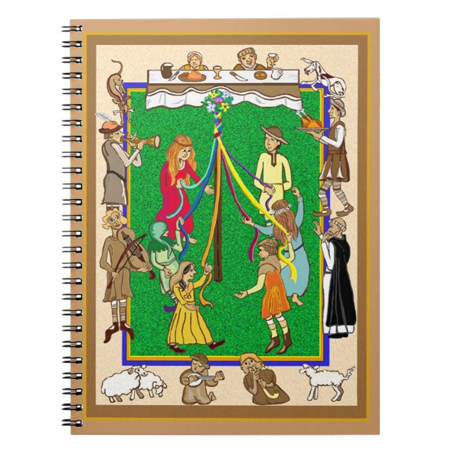 Caderno Espiral Maypole, banquete medieval (Frente)