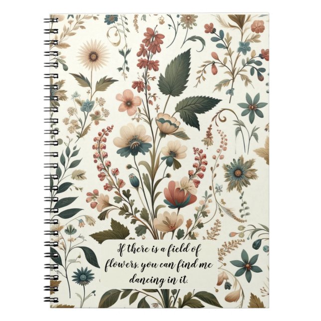 Caderno Espiral Meadow Melody (Frente)