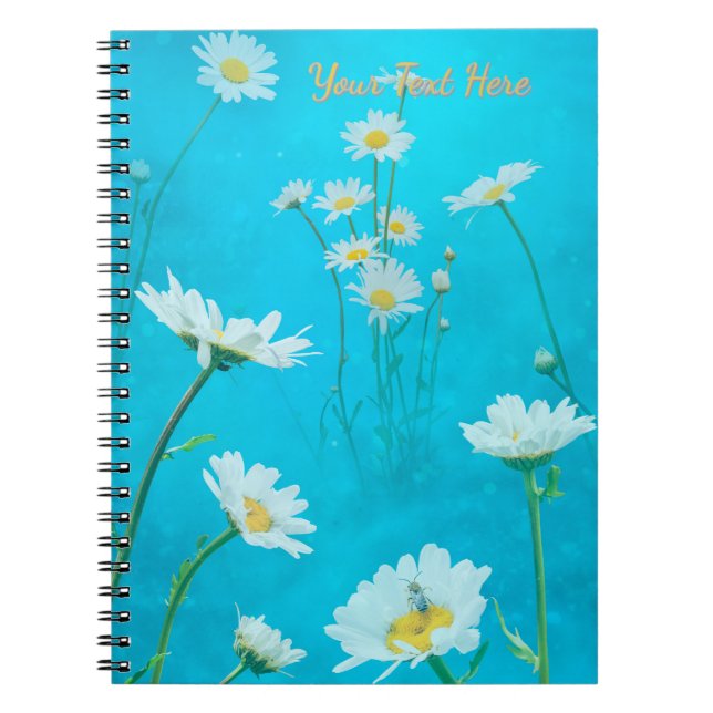 Caderno Espiral Meadow of daisies (Frente)
