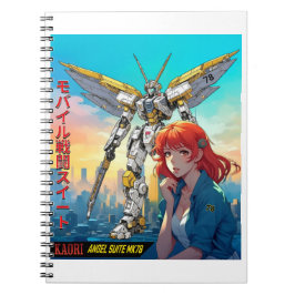 CADERNO ESPIRAL MECHA WARRIOR - O ANGEL SUITE MK78 DA KAORI