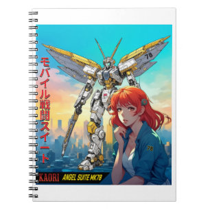 CADERNO ESPIRAL MECHA WARRIOR - O ANGEL SUITE MK78 DA KAORI