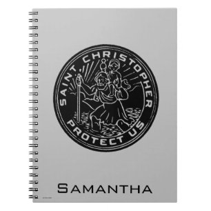 Caderno Espiral Medalha de Christopher de santo