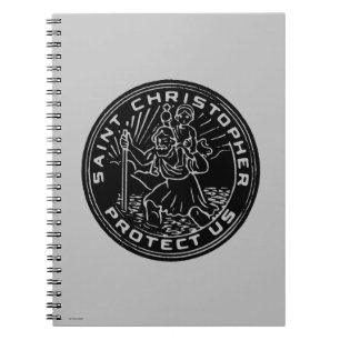 Caderno Espiral Medalha de Christopher de santo