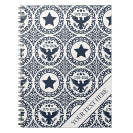 Caderno Espiral Medalhão Americana Heritage Eagle (Navy Cream)