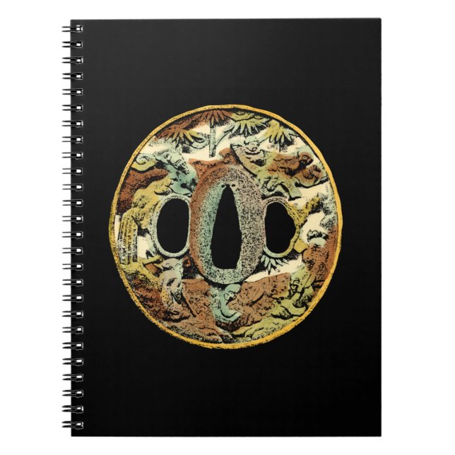 Caderno Espiral Medalhão Gilded Asiático pelo Vision Studio (Frente)