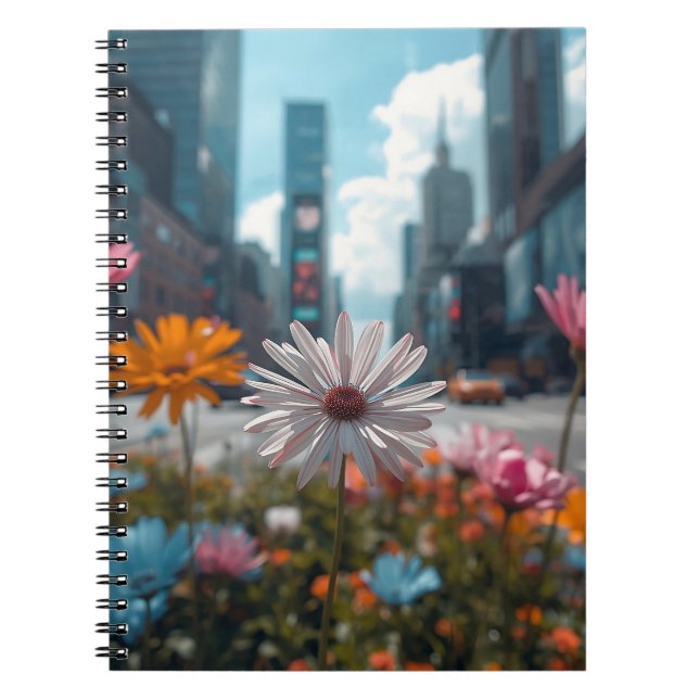 Caderno Espiral Mediana Moderna do Midtown (Frente)