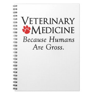 Caderno Espiral Medicina veterinária…. Porque os seres humanos 