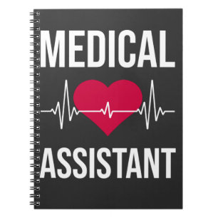 Caderno Espiral Médico Assistente do Coração Enfermando o Hospi
