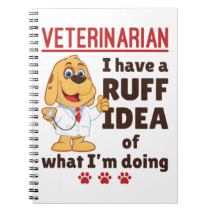 Caderno Espiral Médico Veterinário Cogtor Ruff Idea